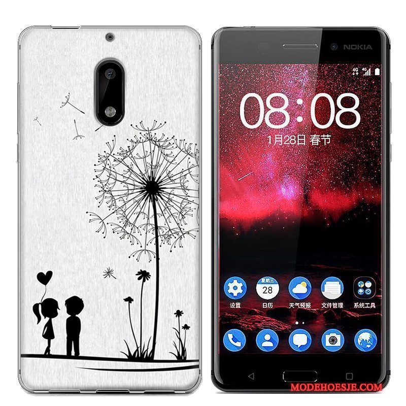 Hoesje Nokia 6 Zacht Trendtelefoon, Hoes Nokia 6 Bescherming Blauw