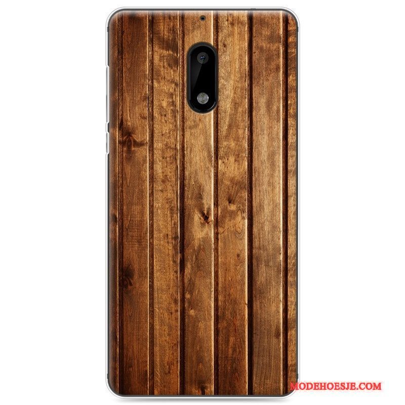 Hoesje Nokia 6 Zakken Telefoon Wit, Hoes Nokia 6 Geschilderd Hout