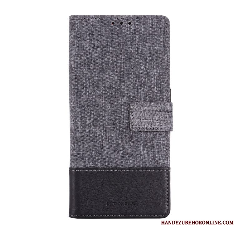 Hoesje Nokia 7.2 Leer Doek Anti-fall, Hoes Nokia 7.2 Folio Telefoon Pu