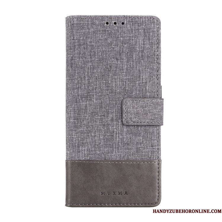 Hoesje Nokia 7.2 Leer Doek Anti-fall, Hoes Nokia 7.2 Folio Telefoon Pu