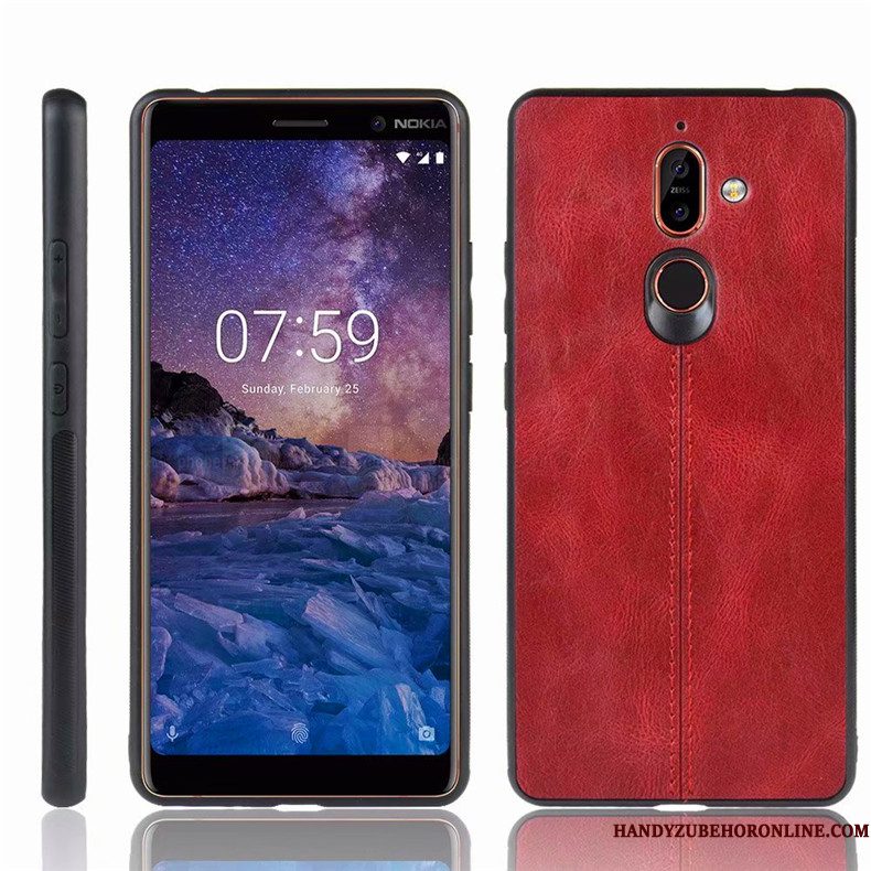 Hoesje Nokia 7 Plus Bescherming Telefoon Blauw, Hoes Nokia 7 Plus Anti-fall