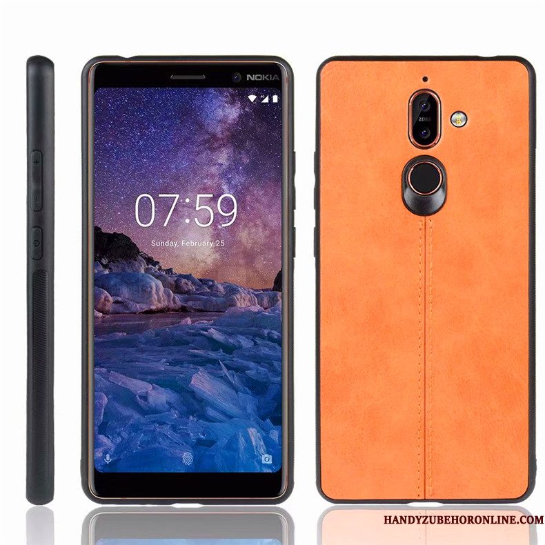 Hoesje Nokia 7 Plus Bescherming Telefoon Blauw, Hoes Nokia 7 Plus Anti-fall