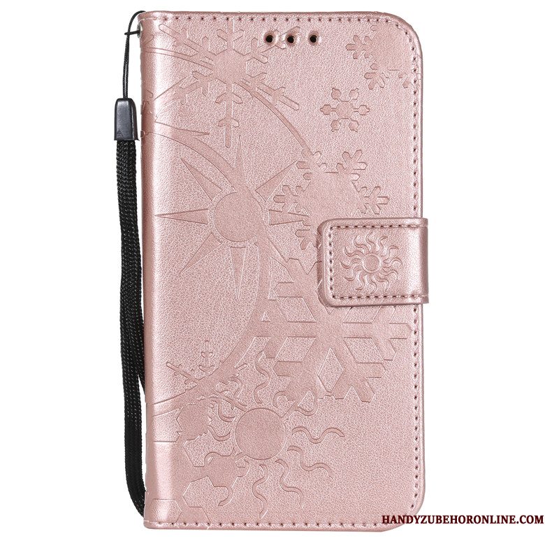 Hoesje Nokia 7 Plus Folio Rose Goudtelefoon, Hoes Nokia 7 Plus Portemonnee