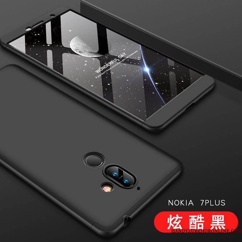 Hoesje Nokia 7 Plus Zacht Zilver Schrobben, Hoes Nokia 7 Plus Zakken Telefoon Hard