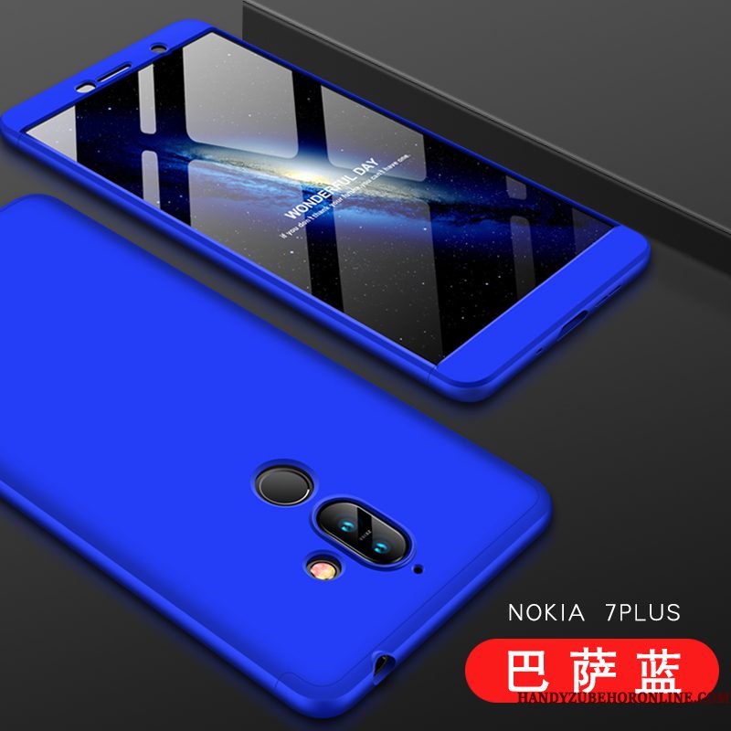 Hoesje Nokia 7 Plus Zacht Zilver Schrobben, Hoes Nokia 7 Plus Zakken Telefoon Hard