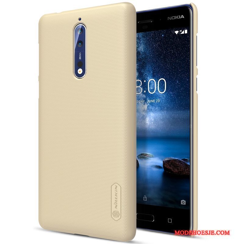 Hoesje Nokia 8 Bescherming Anti-fall Goud, Hoes Nokia 8 Telefoon Hard