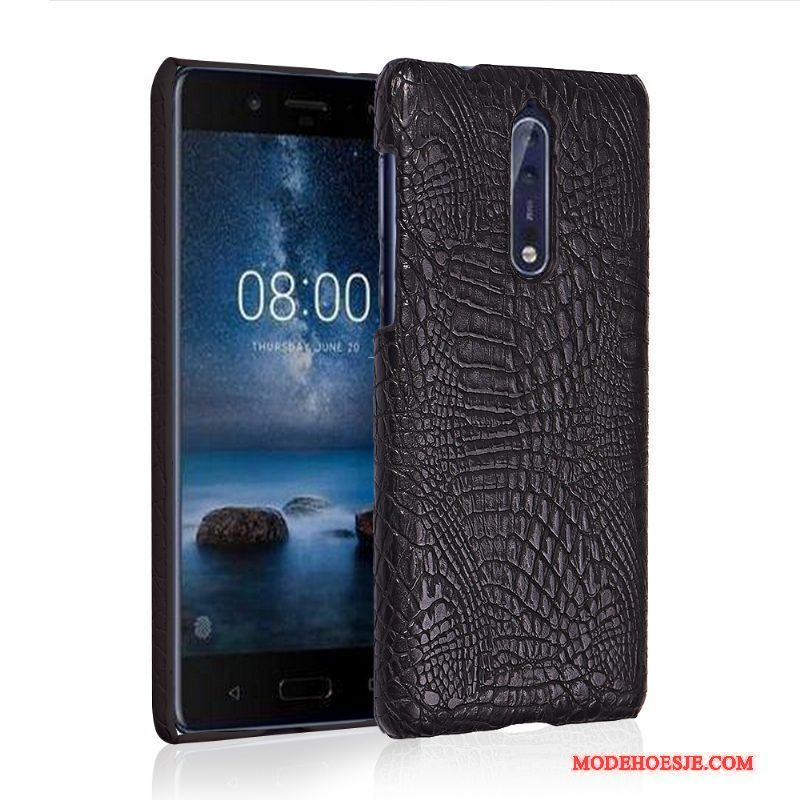 Hoesje Nokia 8 Bescherming Nieuwtelefoon, Hoes Nokia 8 Portemonnee Wit Anti-fall