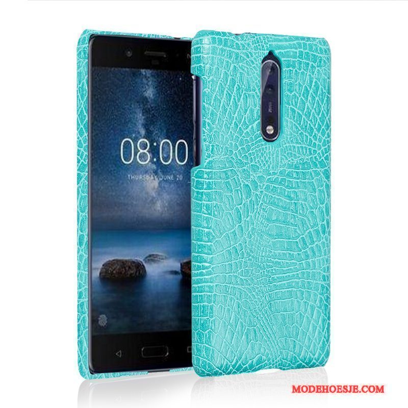 Hoesje Nokia 8 Bescherming Nieuwtelefoon, Hoes Nokia 8 Portemonnee Wit Anti-fall