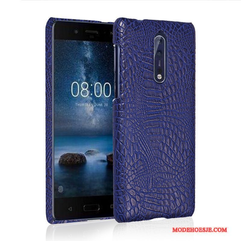 Hoesje Nokia 8 Bescherming Nieuwtelefoon, Hoes Nokia 8 Portemonnee Wit Anti-fall