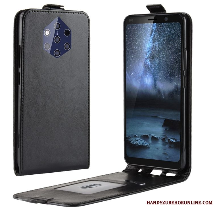 Hoesje Nokia 9 Pureview Leer Kaarttelefoon, Hoes Nokia 9 Pureview Folio