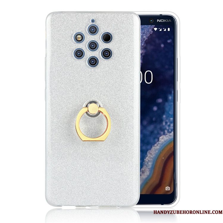 Hoesje Nokia 9 Pureview Zacht Ring Roze, Hoes Nokia 9 Pureview Anti-falltelefoon