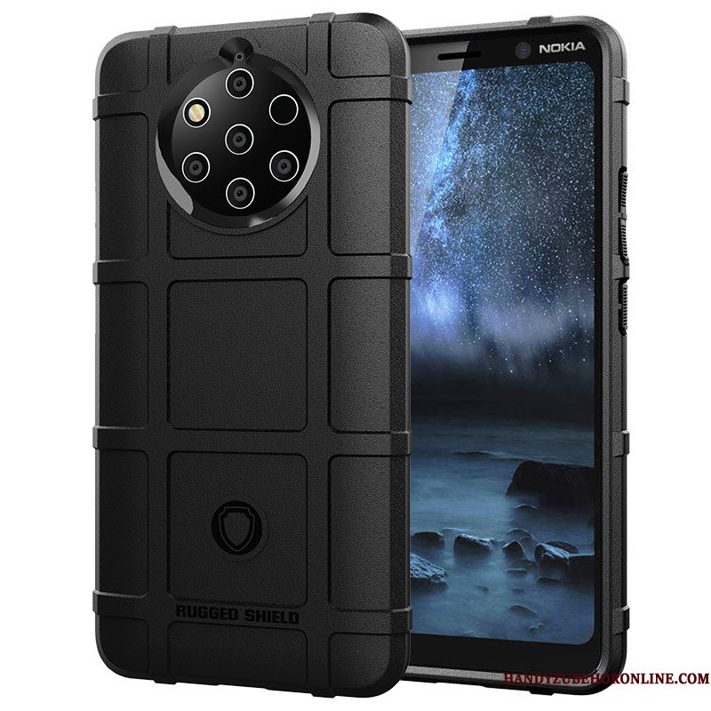 Hoesje Nokia 9 Pureview Zakken Telefoon Magnetisch, Hoes Nokia 9 Pureview Bescherming Grijs Anti-fall