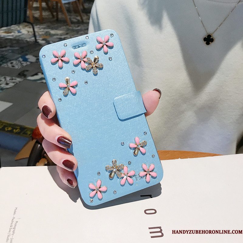 Hoesje Redmi 7 Bescherming Blauwtelefoon, Hoes Redmi 7 Leer Goud Trend