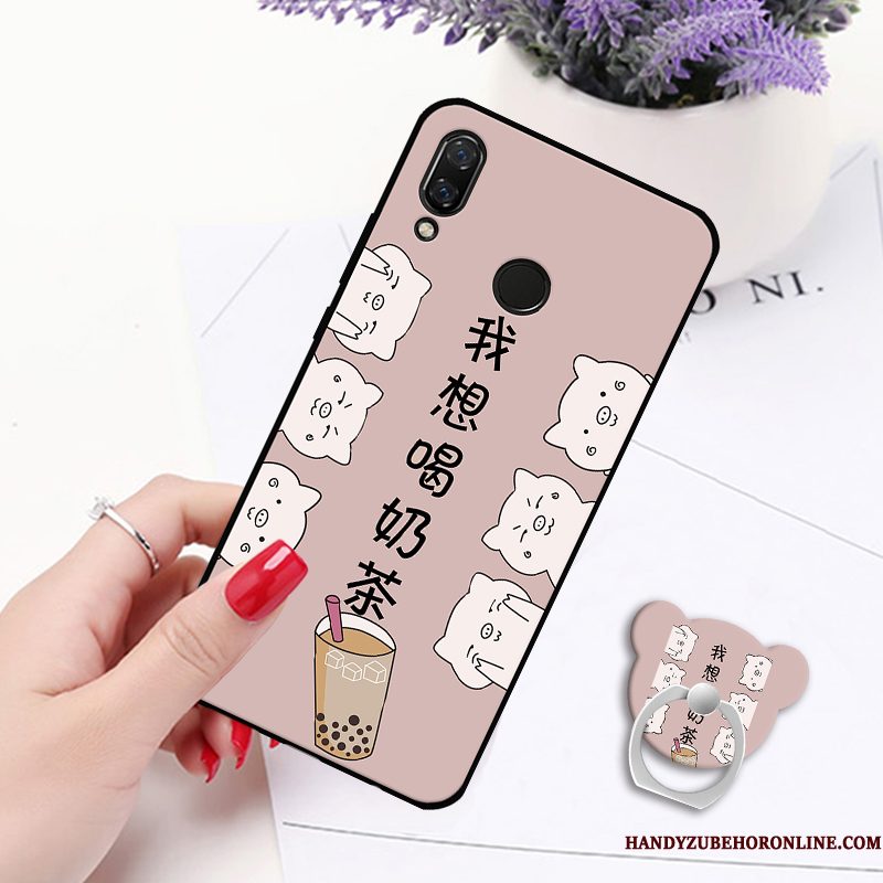 Hoesje Redmi 7 Zacht Mini Schrobben, Hoes Redmi 7 Siliconen Telefoon Rood