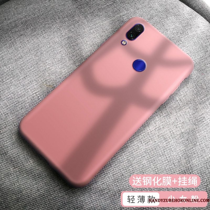 Hoesje Redmi 7 Zacht Telefoon Hanger, Hoes Redmi 7 Geel Rood