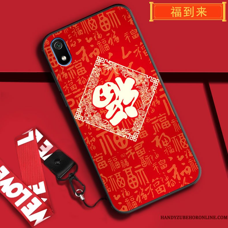 Hoesje Redmi 7a Bescherming Hanger Anti-fall, Hoes Redmi 7a Spotprent Telefoon Vreugdevol