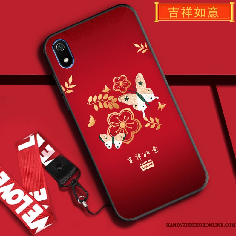 Hoesje Redmi 7a Bescherming Hanger Anti-fall, Hoes Redmi 7a Spotprent Telefoon Vreugdevol