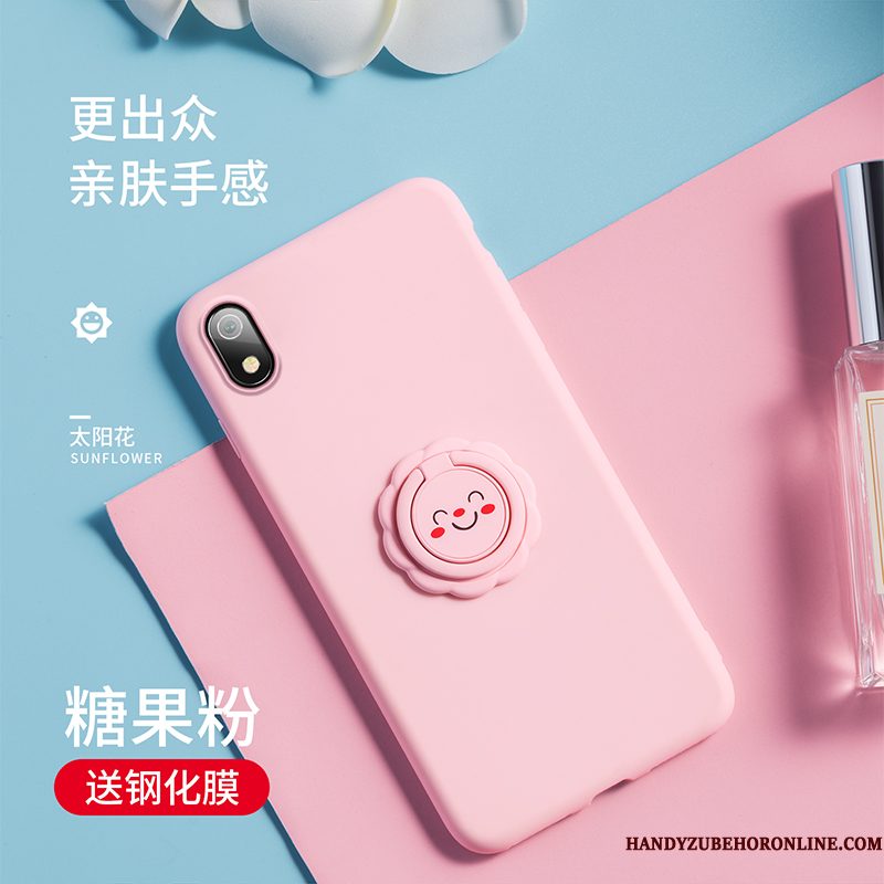 Hoesje Redmi 7a Siliconen Telefoon Mini, Hoes Redmi 7a Zacht Anti-fall Roze