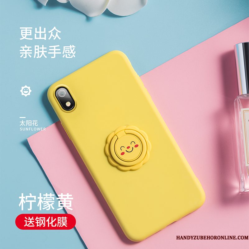 Hoesje Redmi 7a Siliconen Telefoon Mini, Hoes Redmi 7a Zacht Anti-fall Roze