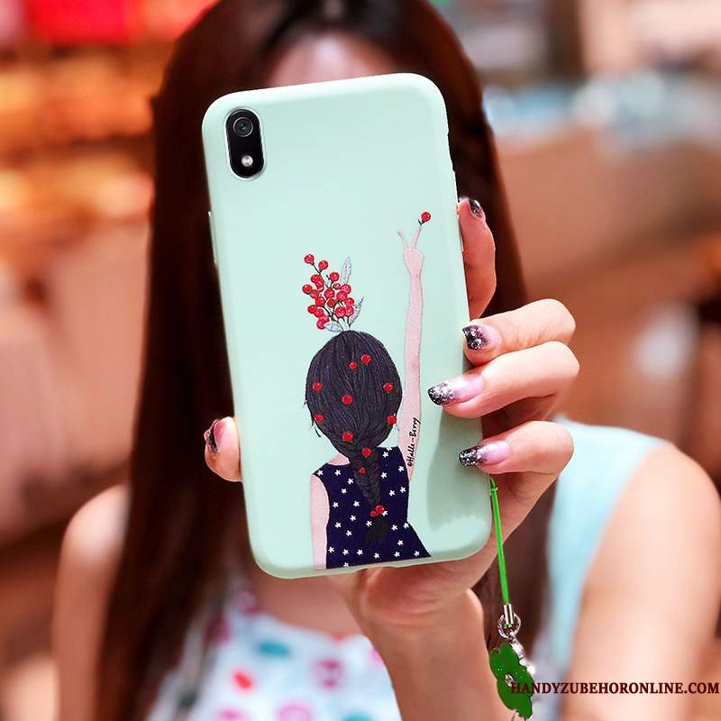 Hoesje Redmi 7a Zacht Trend Anti-fall, Hoes Redmi 7a Roodtelefoon