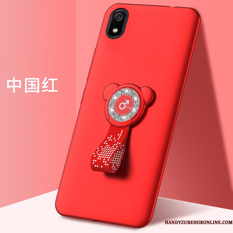 Hoesje Redmi 7a Zakken Schrobben Mini, Hoes Redmi 7a Spotprent Hard Rood