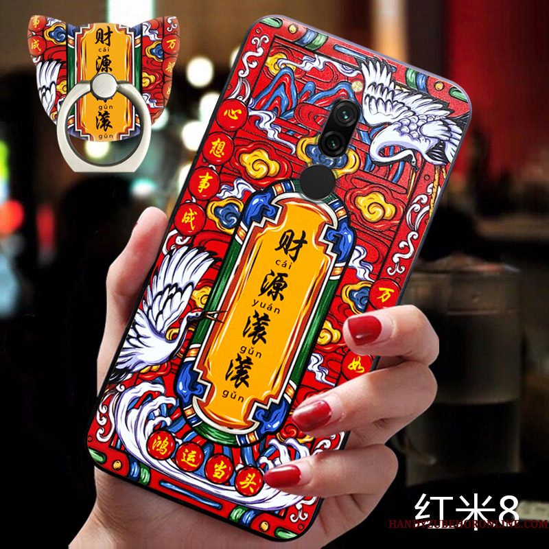 Hoesje Redmi 8 Mini Nieuw, Hoes Redmi 8 Rood Net Red