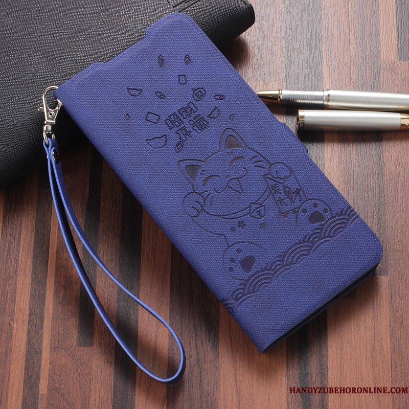 Hoesje Redmi 8 Vintage Telefoon Bedrijf, Hoes Redmi 8 Folio Wind Trend