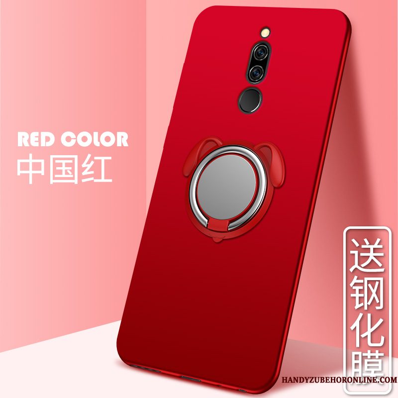 Hoesje Redmi 8 Zacht Ring Blauw, Hoes Redmi 8 Ondersteuning Trendy Merk Auto