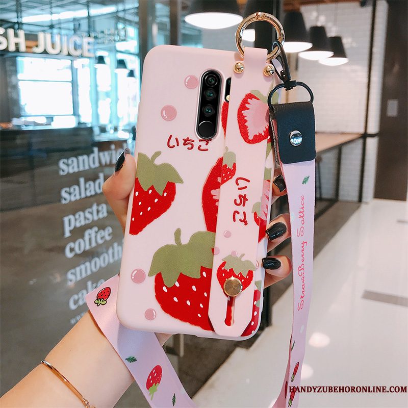 Hoesje Redmi 9 Scheppend Rood Fruit, Hoes Redmi 9 Siliconen Trendy Merk Hanger