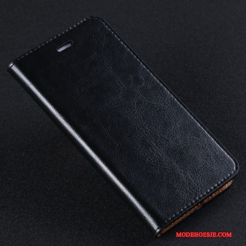 Hoesje Redmi Note 4x Bescherming Rood Mini, Hoes Redmi Note 4x Leer Donkerblauwtelefoon
