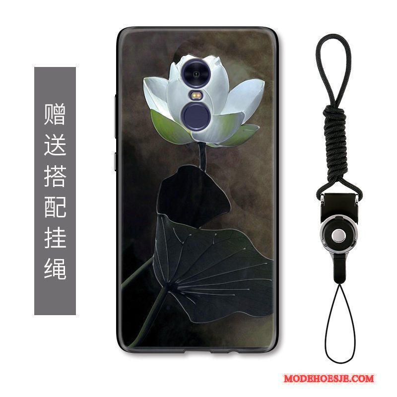 Hoesje Redmi Note 4x Bescherming Telefoon Wit, Hoes Redmi Note 4x Vintage Kunst Bloemen