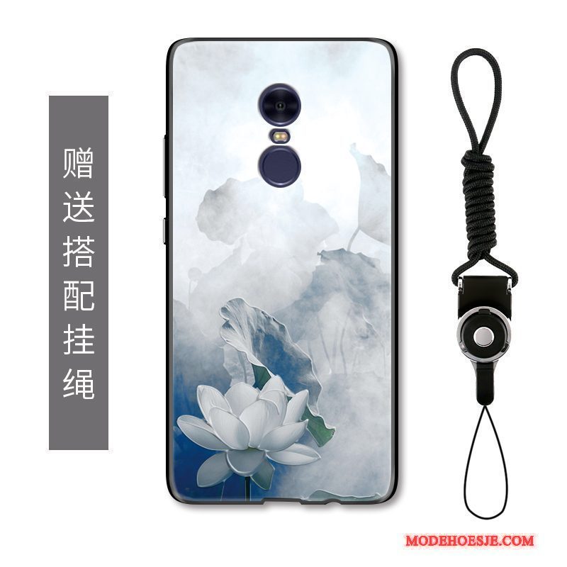 Hoesje Redmi Note 4x Bescherming Telefoon Wit, Hoes Redmi Note 4x Vintage Kunst Bloemen