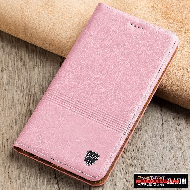 Hoesje Redmi Note 4x Leer Rozetelefoon, Hoes Redmi Note 4x Folio Rood