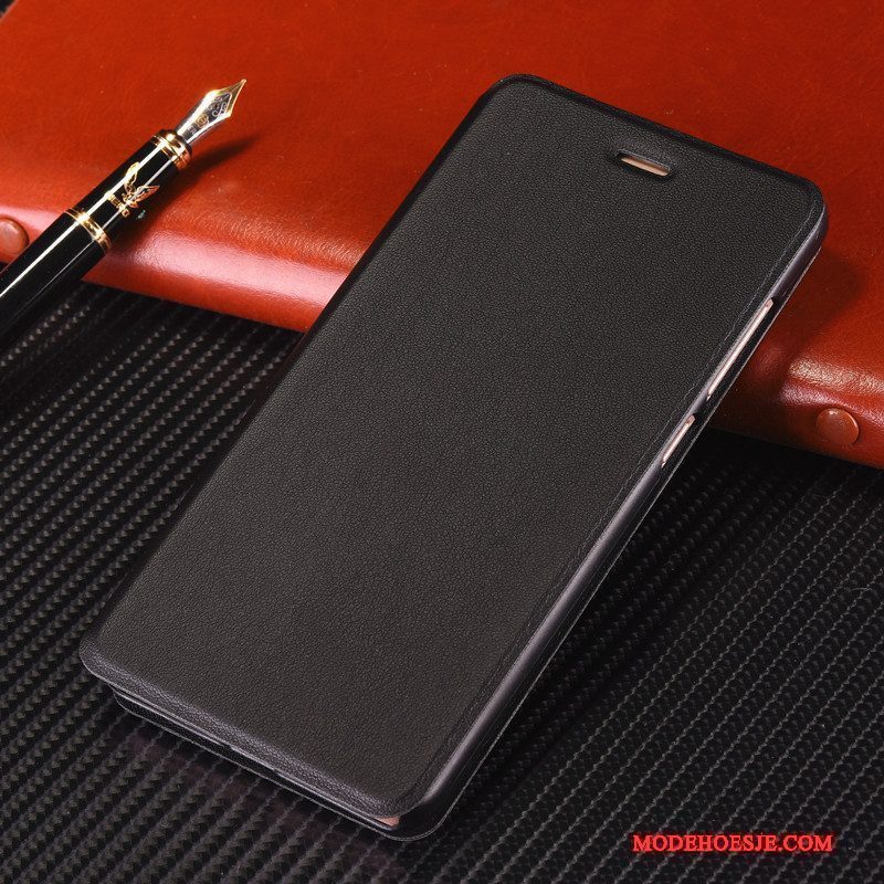 Hoesje Redmi Note 4x Leer Telefoon Rood, Hoes Redmi Note 4x Folio Mini Anti-fall