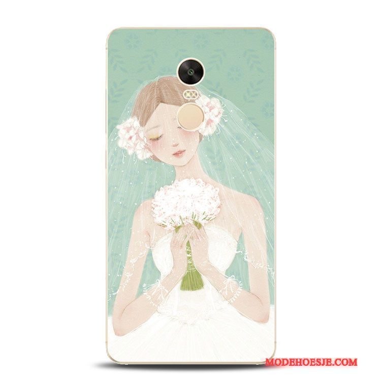 Hoesje Redmi Note 4x Reliëf Bloemen Anti-fall, Hoes Redmi Note 4x Ondersteuning Lichttelefoon