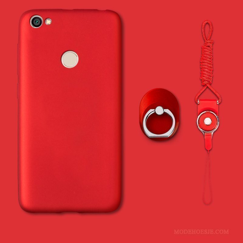 Hoesje Redmi Note 5 Zacht Mini Anti-fall, Hoes Redmi Note 5 Kleur Hoge Rood