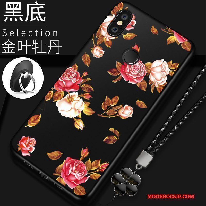 Hoesje Redmi Note 5 Zacht Mini Anti-fall, Hoes Redmi Note 5 Siliconen Rood Schrobben