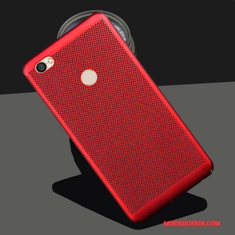 Hoesje Redmi Note 5a Bescherming Mesh Rood, Hoes Redmi Note 5a Kleur Schrobben