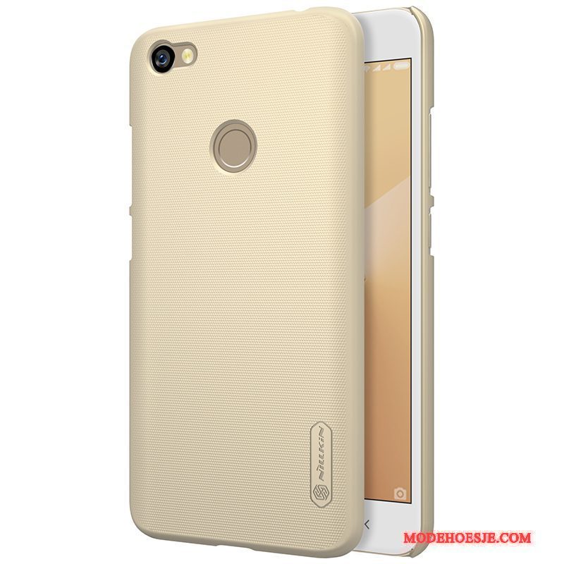 Hoesje Redmi Note 5a Bescherming Rood Schrobben, Hoes Redmi Note 5a Goud Hoge