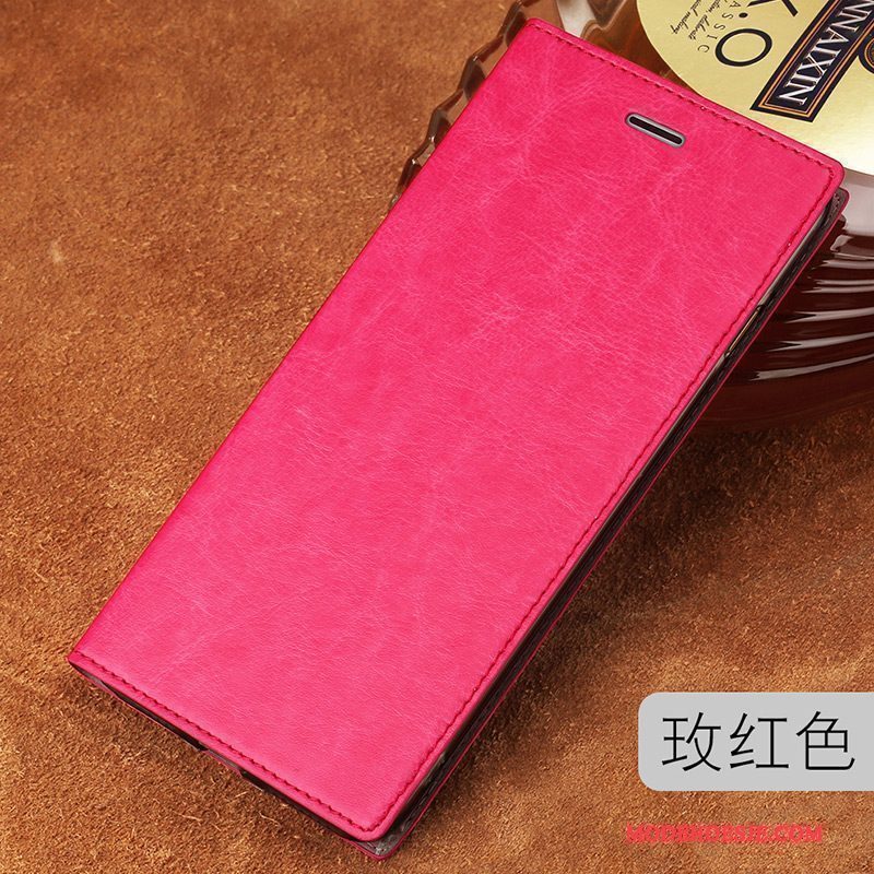 Hoesje Redmi Note 5a Bescherming Telefoon Anti-fall, Hoes Redmi Note 5a Folio Trend Rood