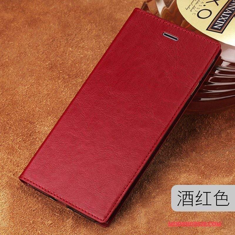 Hoesje Redmi Note 5a Bescherming Telefoon Anti-fall, Hoes Redmi Note 5a Folio Trend Rood