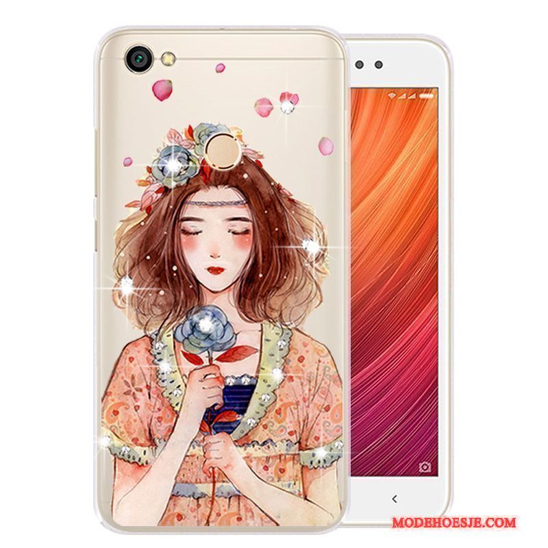 Hoesje Redmi Note 5a Kleur Telefoon Mini, Hoes Redmi Note 5a Spotprent Anti-fall Hoge