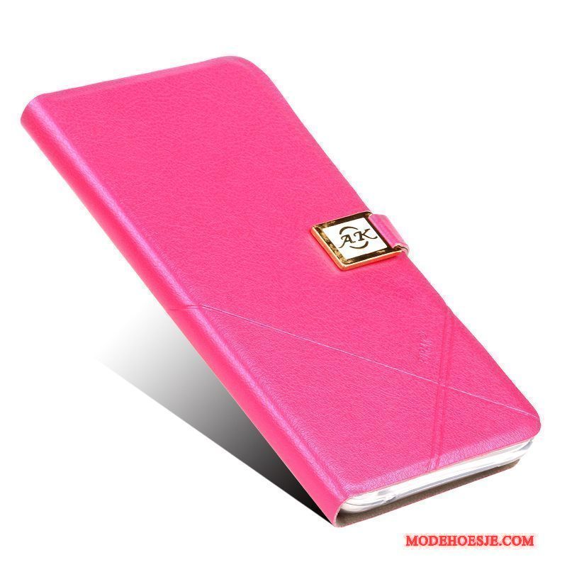 Hoesje Redmi Note 5a Leer Roze Rood, Hoes Redmi Note 5a Ondersteuning Mini Hoge