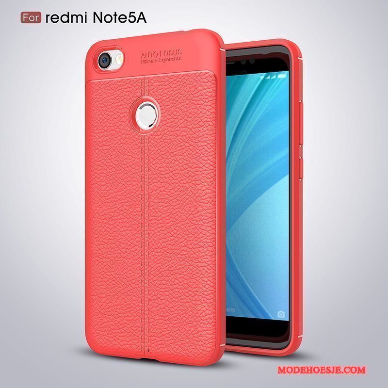 Hoesje Redmi Note 5a Scheppend Telefoon Anti-fall, Hoes Redmi Note 5a Zacht Persoonlijk Rood