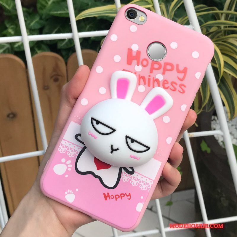 Hoesje Redmi Note 5a Siliconen Roze Hoge, Hoes Redmi Note 5a Bescherming Rood Opknoping Nek