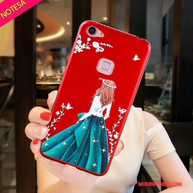 Hoesje Redmi Note 5a Zacht Hanger Nieuw, Hoes Redmi Note 5a Siliconen Rood Hoge