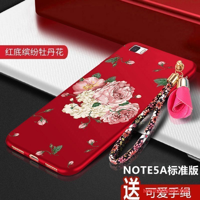Hoesje Redmi Note 5a Zakken Roodtelefoon, Hoes Redmi Note 5a Bescherming Hoge Mini