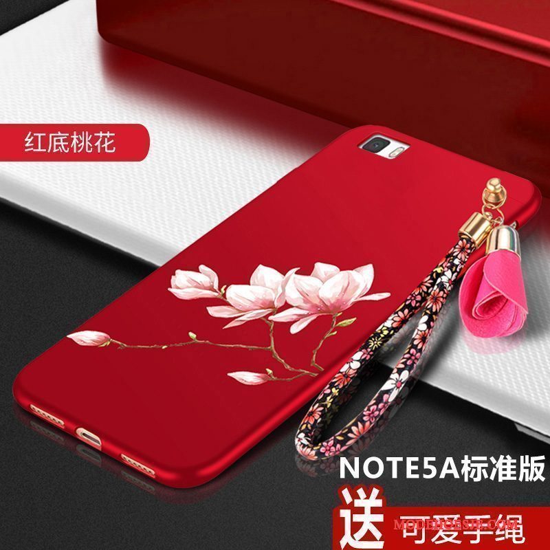 Hoesje Redmi Note 5a Zakken Roodtelefoon, Hoes Redmi Note 5a Bescherming Hoge Mini