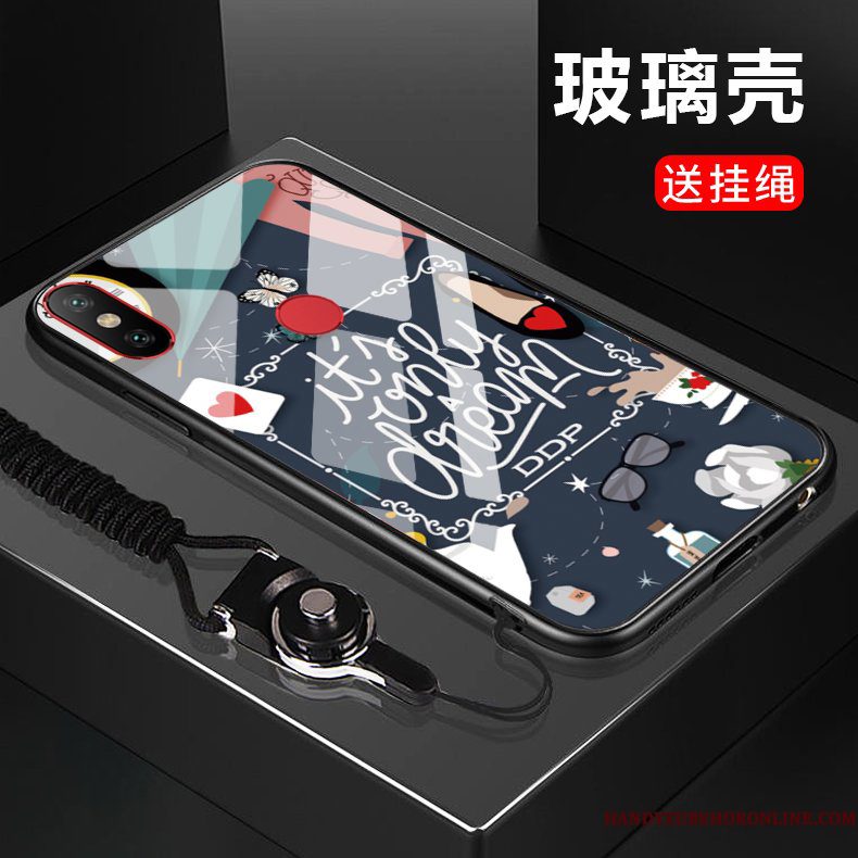Hoesje Redmi Note 6 Pro Bescherming Roodtelefoon, Hoes Redmi Note 6 Pro Hanger Persoonlijk