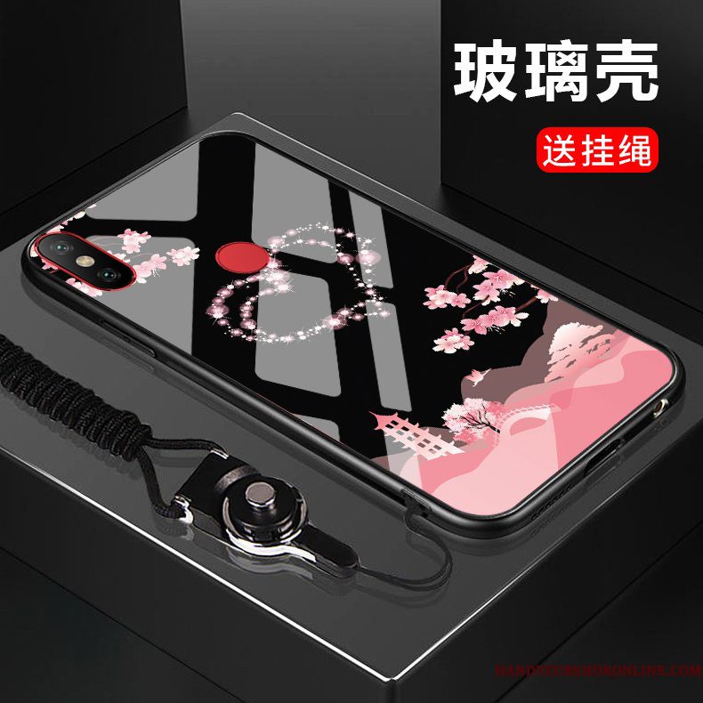 Hoesje Redmi Note 6 Pro Bescherming Roodtelefoon, Hoes Redmi Note 6 Pro Hanger Persoonlijk